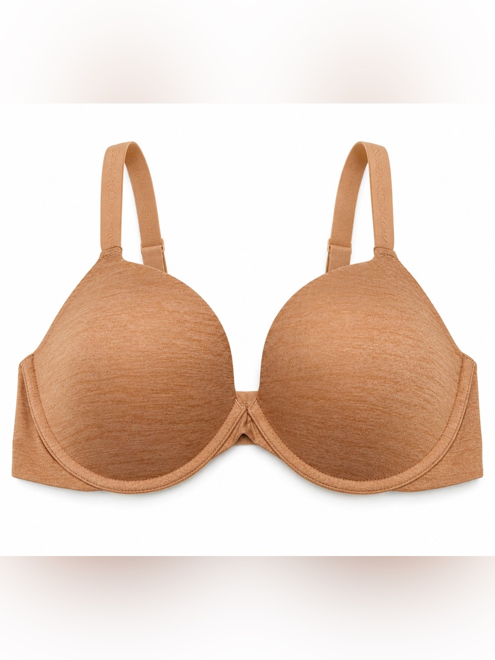 Adore Me Plunge Push Up Bra Women size  34D Tuscany Nude Molded Underwire 07087